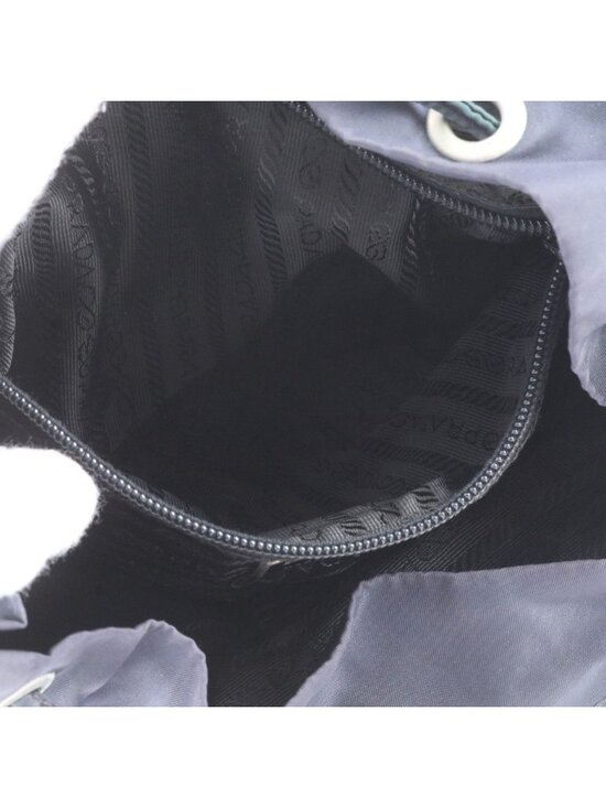 Prada Tessuto Nylon Leather Backpack Navy main image 10